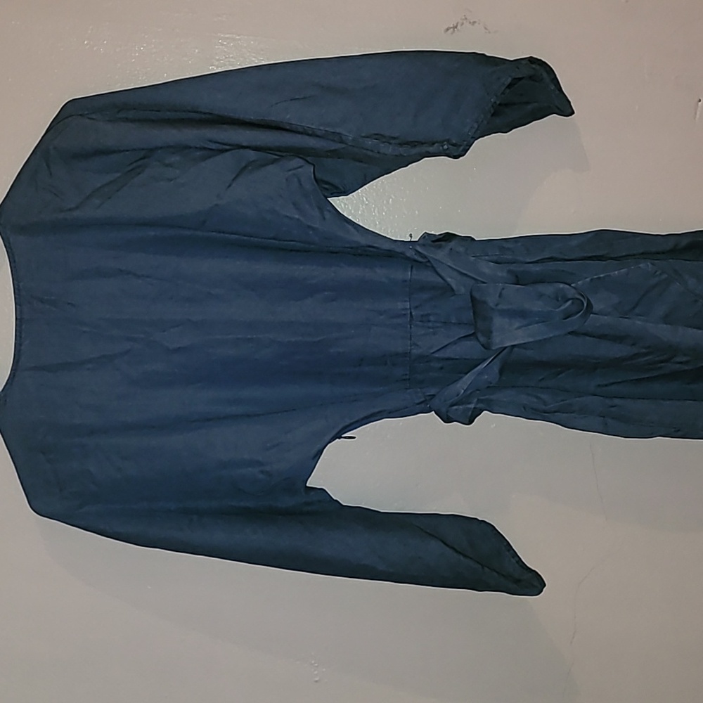 Zara Blue Long Sleeve Romper - Picture 8 of 8